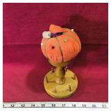 Thread Spool Holder With Pin Cushion (Vintage) Thread Spool Holder With Pin Cushion (Vintage)