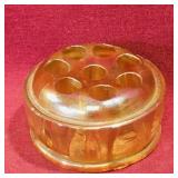 Vintage Carnival Glass Flower Frog (Small) Vintage Carnival Glass Flower Frog (Small)