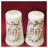 Lefton 50th Anniversary Salt & Pepper Shakers Lefton 50th Anniversary Salt & Pepper Shakers