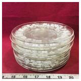 Set Of 11 Vintage Glass Plates (6') Set Of 11 Vintage Glass Plates (6')