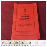 Vintage New Brunswick Baseball Handbook Vintage New Brunswick Baseball Handbook