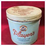 Vintage Player's Cigarette Tobacco Can (Blue) Vintage Player's Cigarette Tobacco Can (Blue)