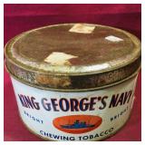 1930's King George's Navy Chewing Tobacco Can 1930's King George's Navy Chewing Tobacco Can