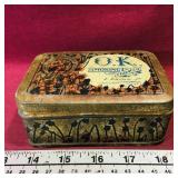 Vintage O.K. Smoking Tobacco Tin Vintage O.K. Smoking Tobacco Tin