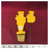 Vintage Plastic Cake Tester & Pastry Brush Set Vintage Plastic Cake Tester & Pastry Brush Set