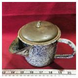 Antique Enamelled Straining Cup (4' Tall) Antique Enamelled Straining Cup (4' Tall)