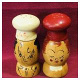Vintage Wooden Japan Salt & Pepper Shakers Vintage Wooden Japan Salt & Pepper Shakers
