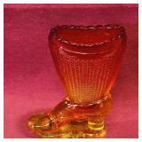 Vintage Art Glass Boot (4' Tall) Vintage Art Glass Boot (4' Tall)