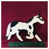 Vintage Metal Horse Sign (15 1/2' x 18') Vintage Metal Horse Sign (15 1/2' x 18')