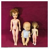 Lot Of 3 Vintage Dolls Lot Of 3 Vintage Dolls
