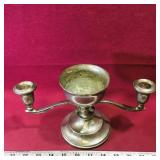 Vintage E.P. Zinc Silver-Plate Candleabra Vintage E.P. Zinc Silver-Plate Candleabra