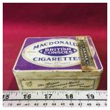 Vintage Macdonald British Consols Cigarettes Tin Vintage Macdonald British Consols Cigarettes Tin