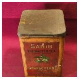 Vintage Sahib Orange Pekoe Tea Tin Vintage Sahib Orange Pekoe Tea Tin