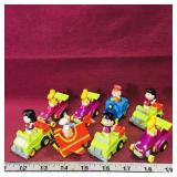 Lot Of 8 Peanuts Characters Toy Vehicles (Small) Lot Of 8 Peanuts Characters Toy Vehicles (Small)