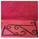 Lot Of 2 Metal Wall Brackets Lot Of 2 Metal Wall Brackets