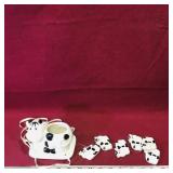 Ceramic Cows Hanging Planter Ceramic Cows Hanging Planter