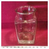Vintage Glass Store Candy Jar (9 3/4' x 5' x 5') Vintage Glass Store Candy Jar (9 3/4' x 5' x 5')