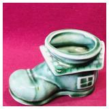 Vintage Ceramic Shoe House Planter (Small) Vintage Ceramic Shoe House Planter (Small)
