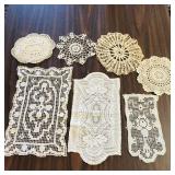 Lot Of 7 Assorted Vintage Doilies Lot Of 7 Assorted Vintage Doilies