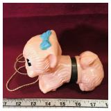 Vintage Plastic Slinky Dog Pull Toy Vintage Plastic Slinky Dog Pull Toy