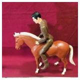 Vintage Louis Marx Co. Cowboy Figure & Horse Vintage Louis Marx Co. Cowboy Figure & Horse