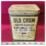 Vintage Old Chum Virginia Smoking Tobacco Tin Vintage Old Chum Virginia Smoking Tobacco Tin