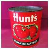 Vintage Large Hunt's Tomato Catsup Can Vintage Large Hunt's Tomato Catsup Can