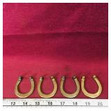 Set Of 4 Brass Decorative Horseshoes (Small) Set Of 4 Brass Decorative Horseshoes (Small)
