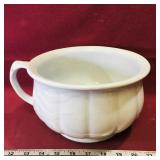 Antique W&E Corn Ironstone Chamber Pot Antique W&E Corn Ironstone Chamber Pot