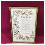 Vintage 'He Careth For You' Framed Picture Vintage 'He Careth For You' Framed Picture