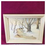 Vintage Framed F.Dodge Watercolor Painting Vintage Framed F.Dodge Watercolor Painting
