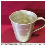 Vintage Aluminum Measuring Pitcher (5 1/2' Tall) Vintage Aluminum Measuring Pitcher (5 1/2' Tall)