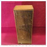 Vintage Alberta Springs Whisky Bottle Wooden Box Vintage Alberta Springs Whisky Bottle Wooden Box