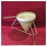 Vintage Strainer & Metal Holding Base Vintage Strainer & Metal Holding Base