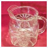 Vintage Glass Juice / Water Pitcher (6 1/2' Tall) Vintage Glass Juice / Water Pitcher (6 1/2' Tall)