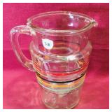 Vintage Glass Juice / Water Pitcher (8 1/4' Tall) Vintage Glass Juice / Water Pitcher (8 1/4' Tall)