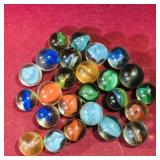 Lot Of Assorted Vintage Stripe Marbles Lot Of Assorted Vintage Stripe Marbles