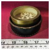 Antique Brass Nautical Compass & Case (2' x 3') Antique Brass Nautical Compass & Case (2' x 3')