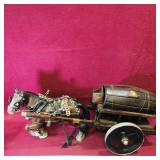 Vintage Wooden Horse & Wagon Vintage Wooden Horse & Wagon