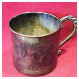 Antique S.P. Copper Engraved Cup (Small) Antique S.P. Copper Engraved Cup (Small)