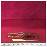 Lot Of 5 Antique Shoelace Tighteners Lot Of 5 Antique Shoelace Tighteners