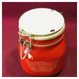 Vintage Painted Glass Jar (5 1/2' x 4 1/4') Vintage Painted Glass Jar (5 1/2' x 4 1/4')