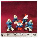 Lot Of 5 Vintage Smurfs Toys (Small) Lot Of 5 Vintage Smurfs Toys (Small)