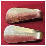 Lot Of 2 Vintage Florsheim Shoehorns Lot Of 2 Vintage Florsheim Shoehorns
