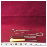Lot Of 5 Antique Shoelace Tighteners Lot Of 5 Antique Shoelace Tighteners