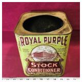 Vintage Royal Purple Stock Conditioner Container Vintage Royal Purple Stock Conditioner Container
