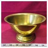 Vintage Brass-Plate Decorative Bowl (4' x 7') Vintage Brass-Plate Decorative Bowl (4' x 7')