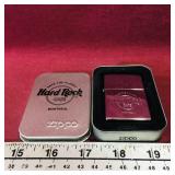 Zippo Hard Rock Cafe Lighter & Case Zippo Hard Rock Cafe Lighter & Case