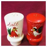 Pair Of Vintage Wooden Salt & Pepper Shakers