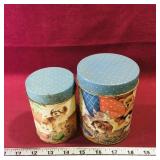 Set Of 2 Vintage Tin Kitchen Containers